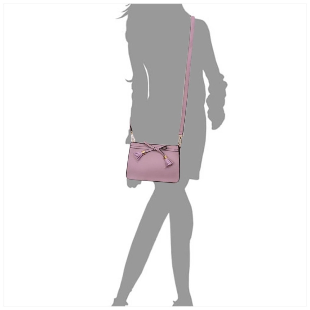 Bow Tassel Satchel Set Black - Picture 7 of 7